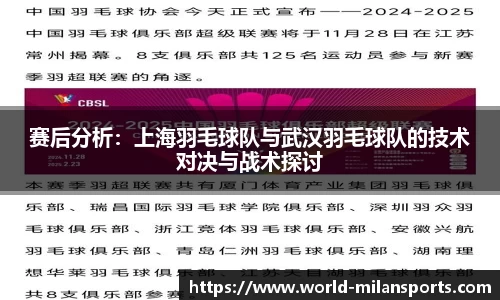 赛后分析：上海羽毛球队与武汉羽毛球队的技术对决与战术探讨